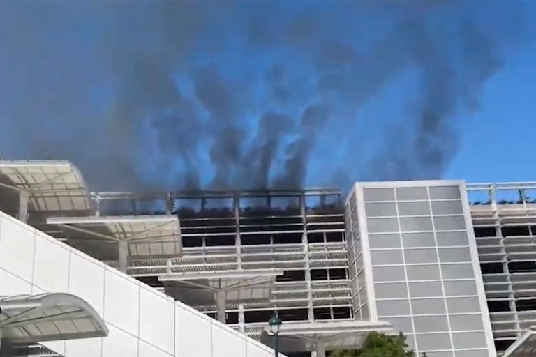 Fire Outside Disneyland Sends Black Smoke Billowing, Alarming Park Visitors